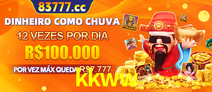 Banner do programa de recompensas Recomende para amigos do kkww, detalhando os bônus por convidar amigos, com prêmios que chegam a R$288.888.